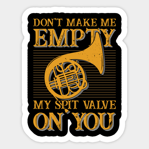 Funny French Horn Player Gift Sticker by Dolde08